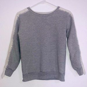 Pepin Anthropologie Sweatshirt with Woven Arm | XS